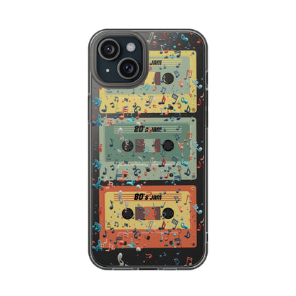 80's Jam Cassette Tapes Clear Mobile Phone Case