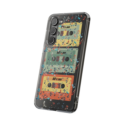 80's Jam Cassette Tapes Clear Mobile Phone Case
