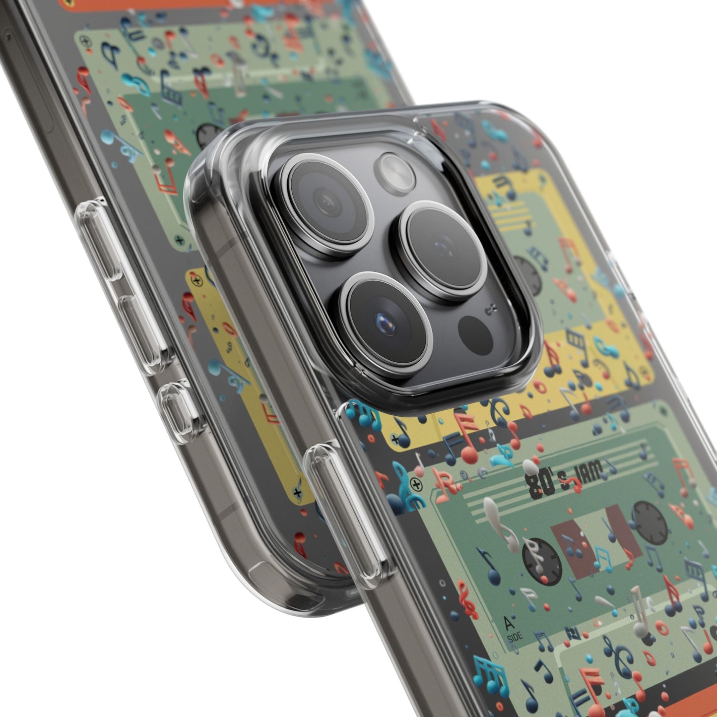 80's Jam Cassette Tapes Clear Mobile Phone Case