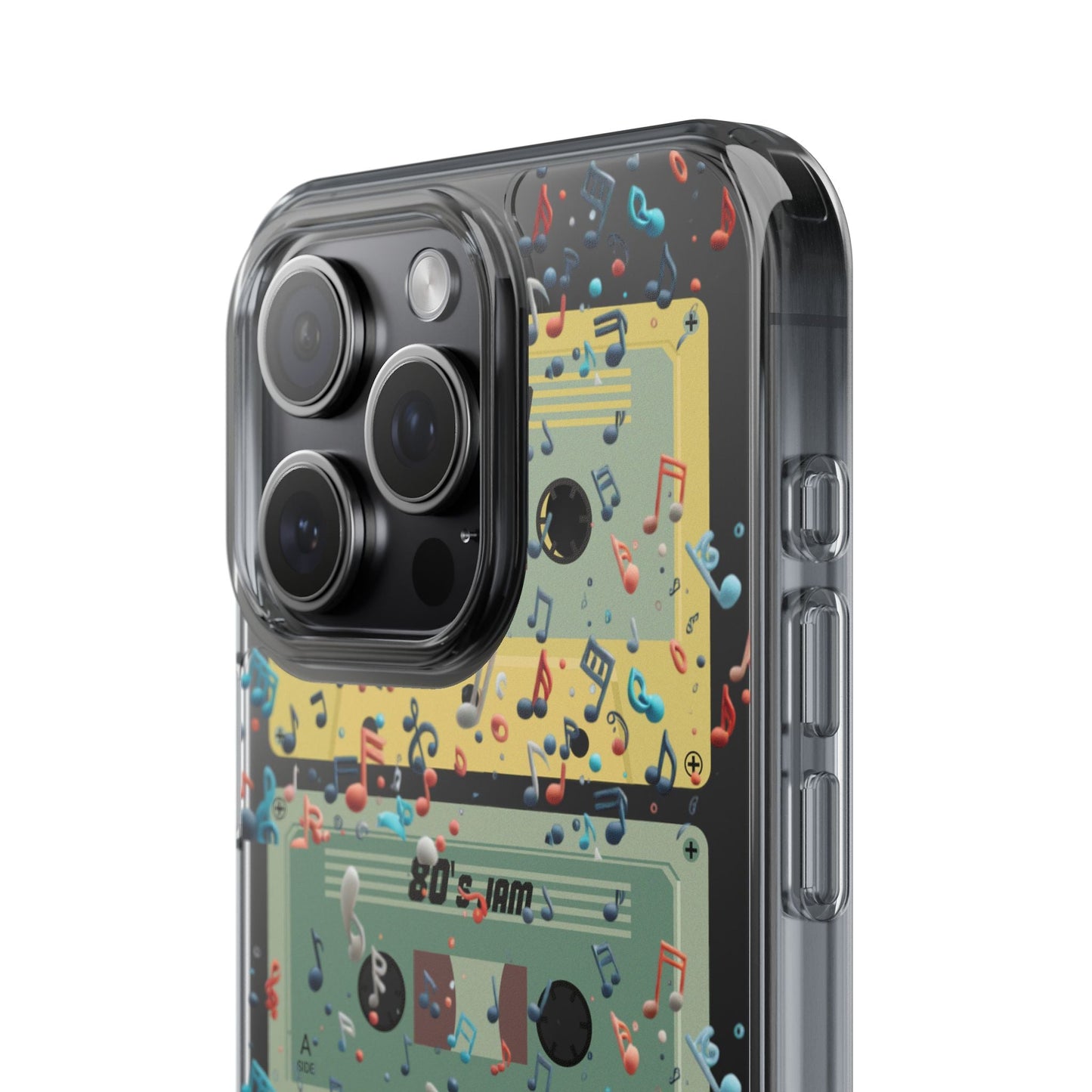 80's Jam Cassette Tapes Clear Mobile Phone Case