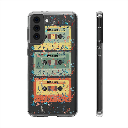 80's Jam Cassette Tapes Clear Mobile Phone Case
