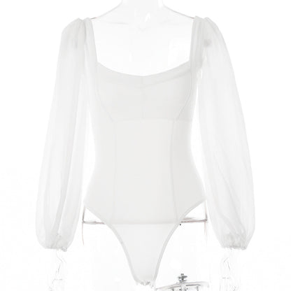 Vintage Beauty White Bodysuit
