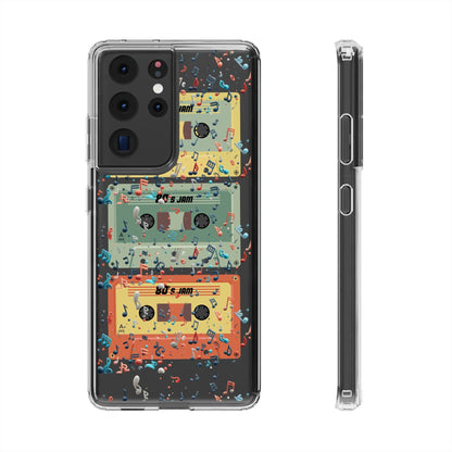 80's Jam Cassette Tapes Clear Mobile Phone Case