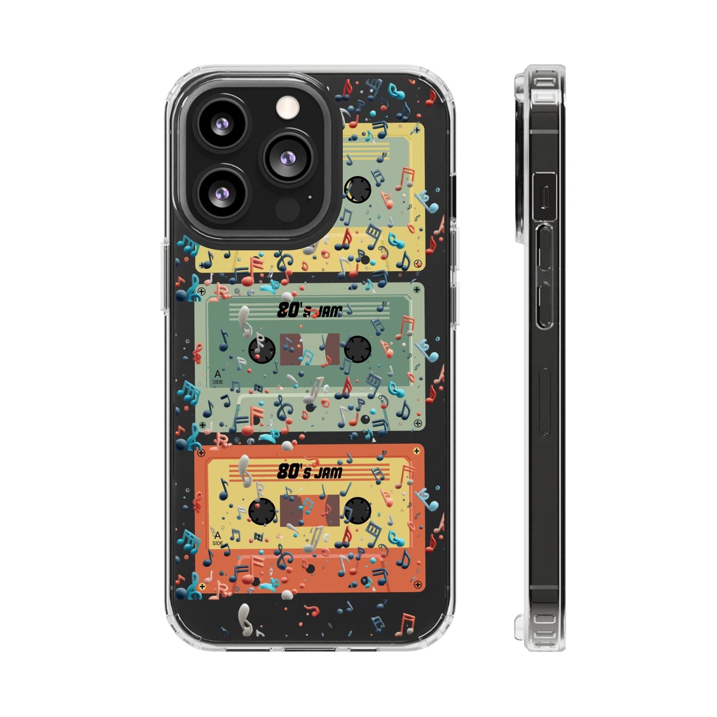 80's Jam Cassette Tapes Clear Mobile Phone Case