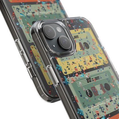 80's Jam Cassette Tapes Clear Mobile Phone Case
