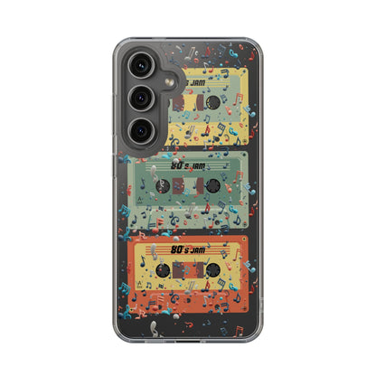80's Jam Cassette Tapes Clear Mobile Phone Case