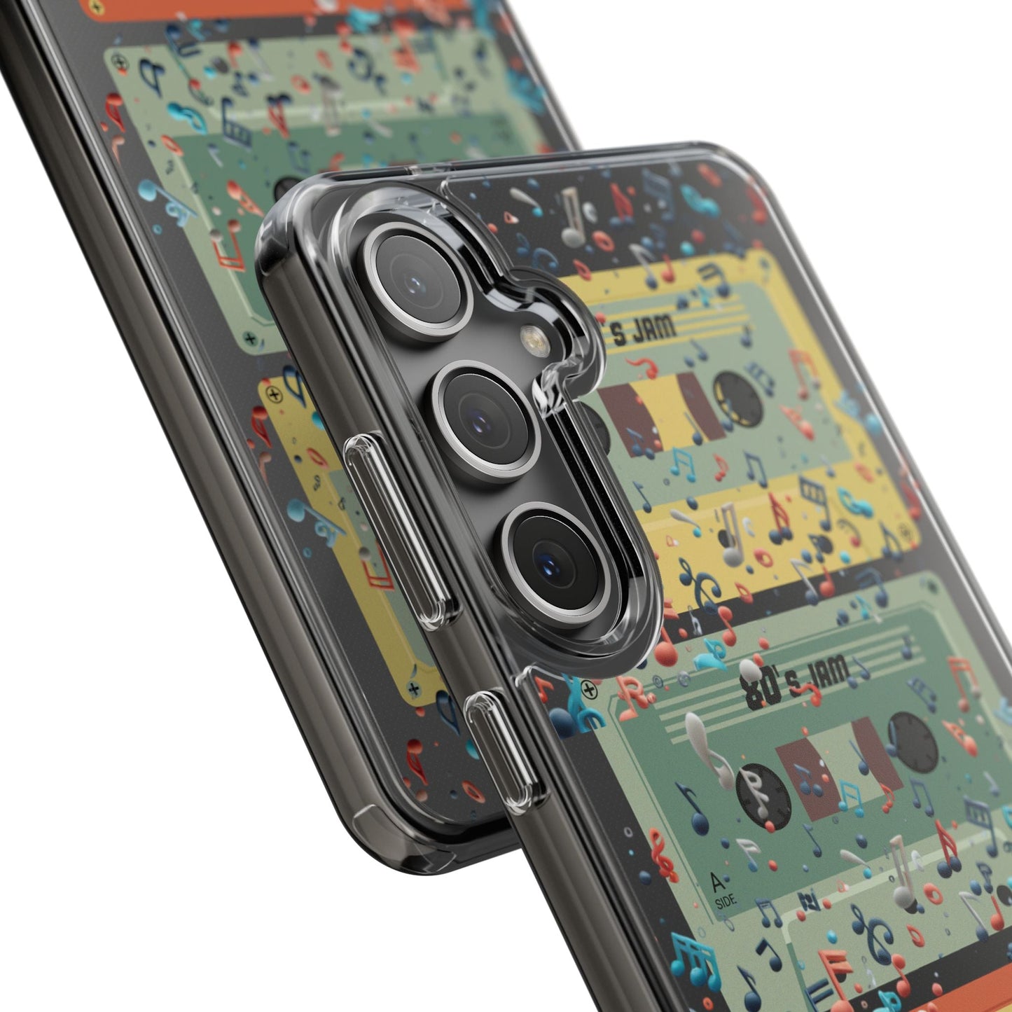 80's Jam Cassette Tapes Clear Mobile Phone Case