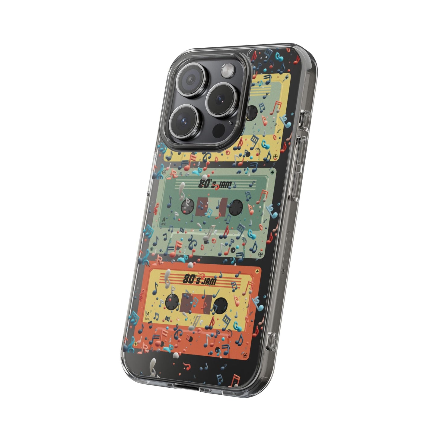 80's Jam Cassette Tapes Clear Mobile Phone Case