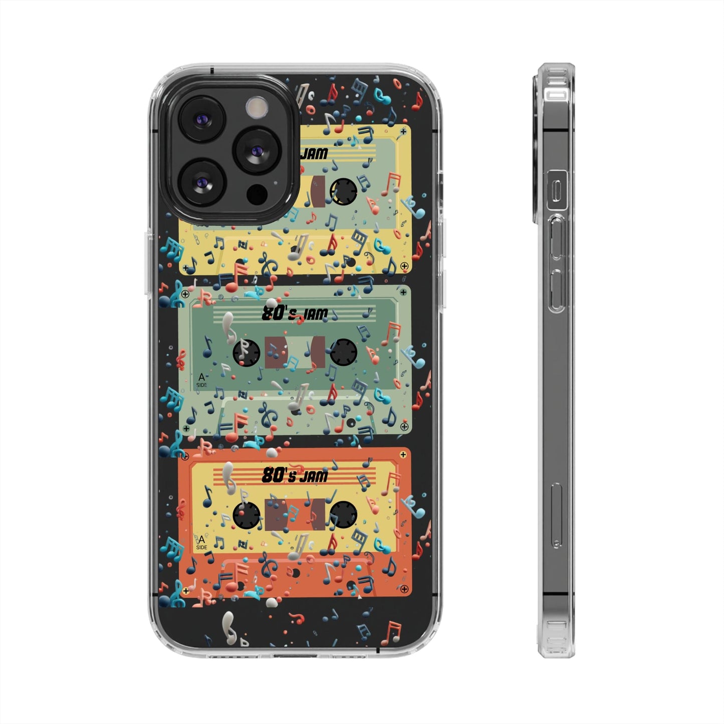 80's Jam Cassette Tapes Clear Mobile Phone Case