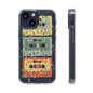 80's Jam Cassette Tapes Clear Mobile Phone Case