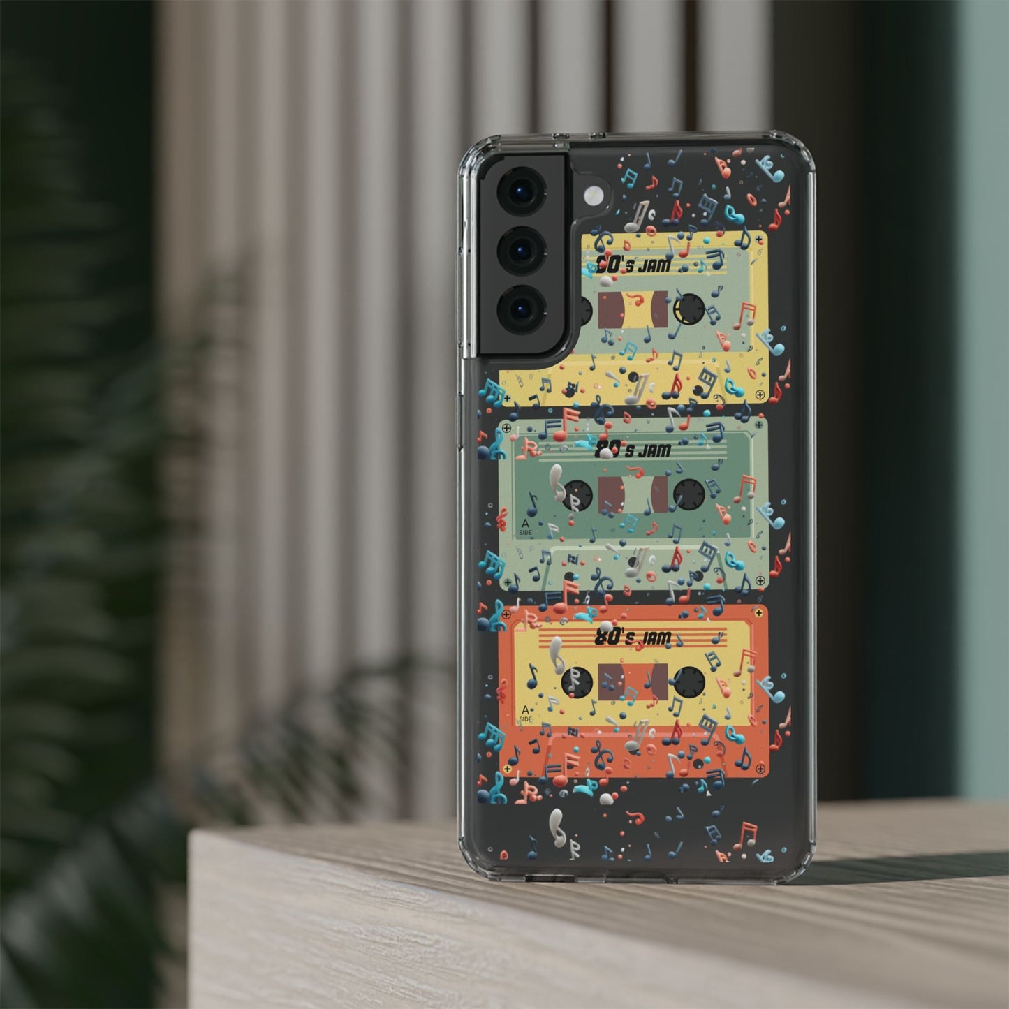 80's Jam Cassette Tapes Clear Mobile Phone Case