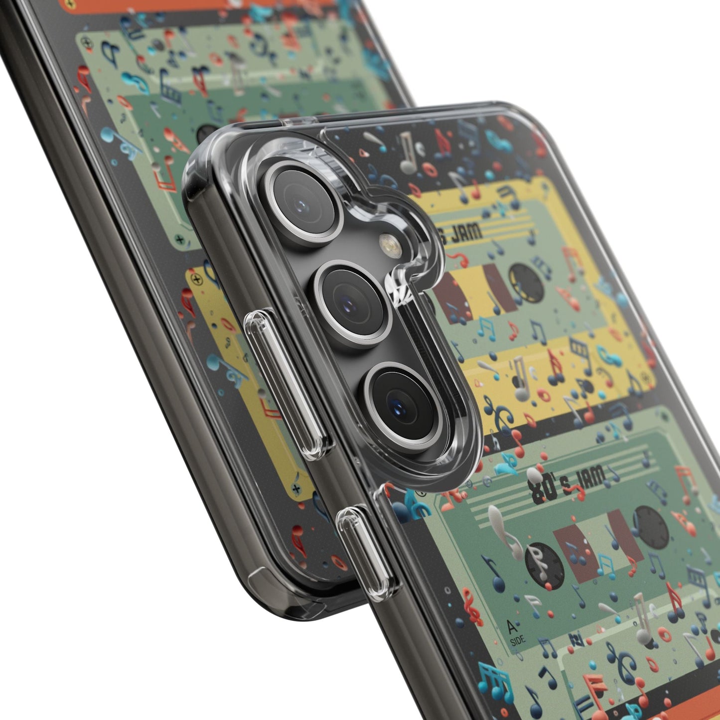 80's Jam Cassette Tapes Clear Mobile Phone Case
