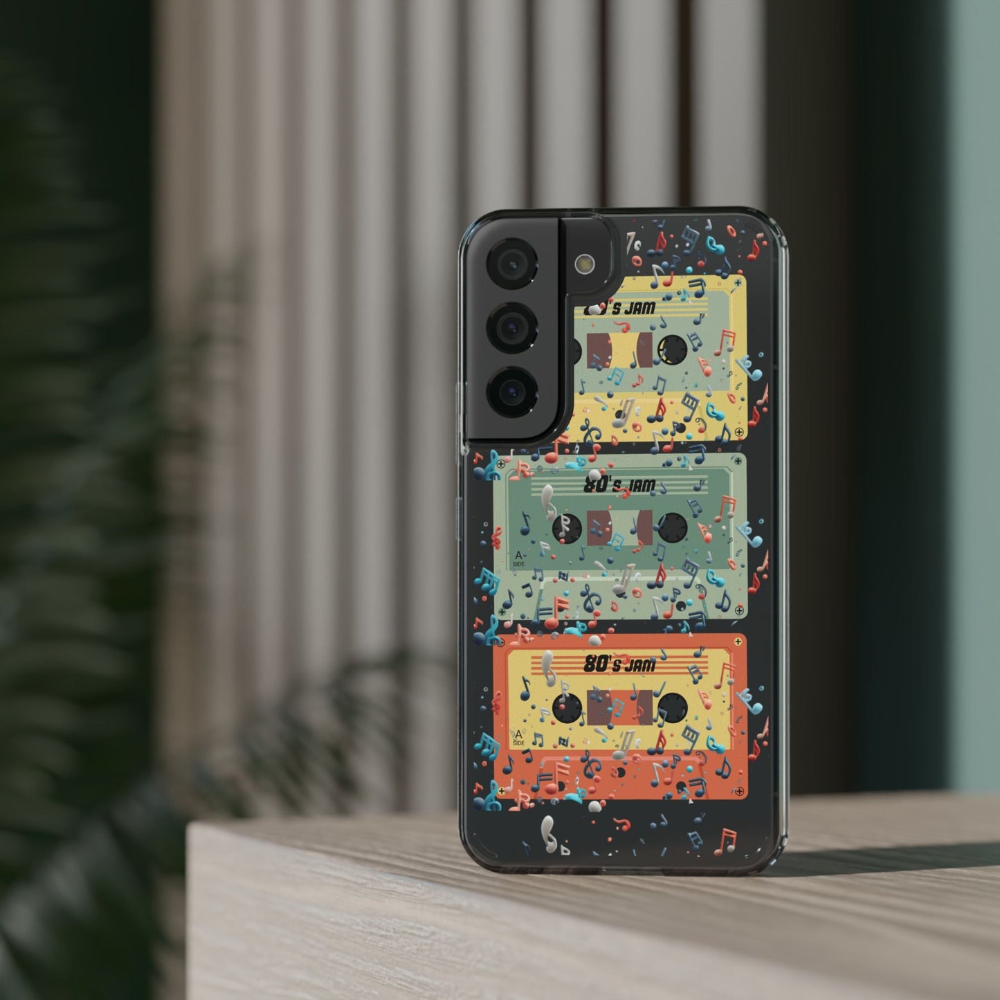 80's Jam Cassette Tapes Clear Mobile Phone Case