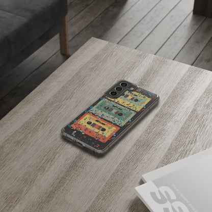 80's Jam Cassette Tapes Clear Mobile Phone Case