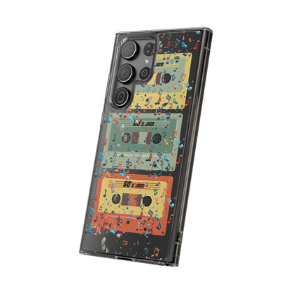 80's Jam Cassette Tapes Clear Mobile Phone Case