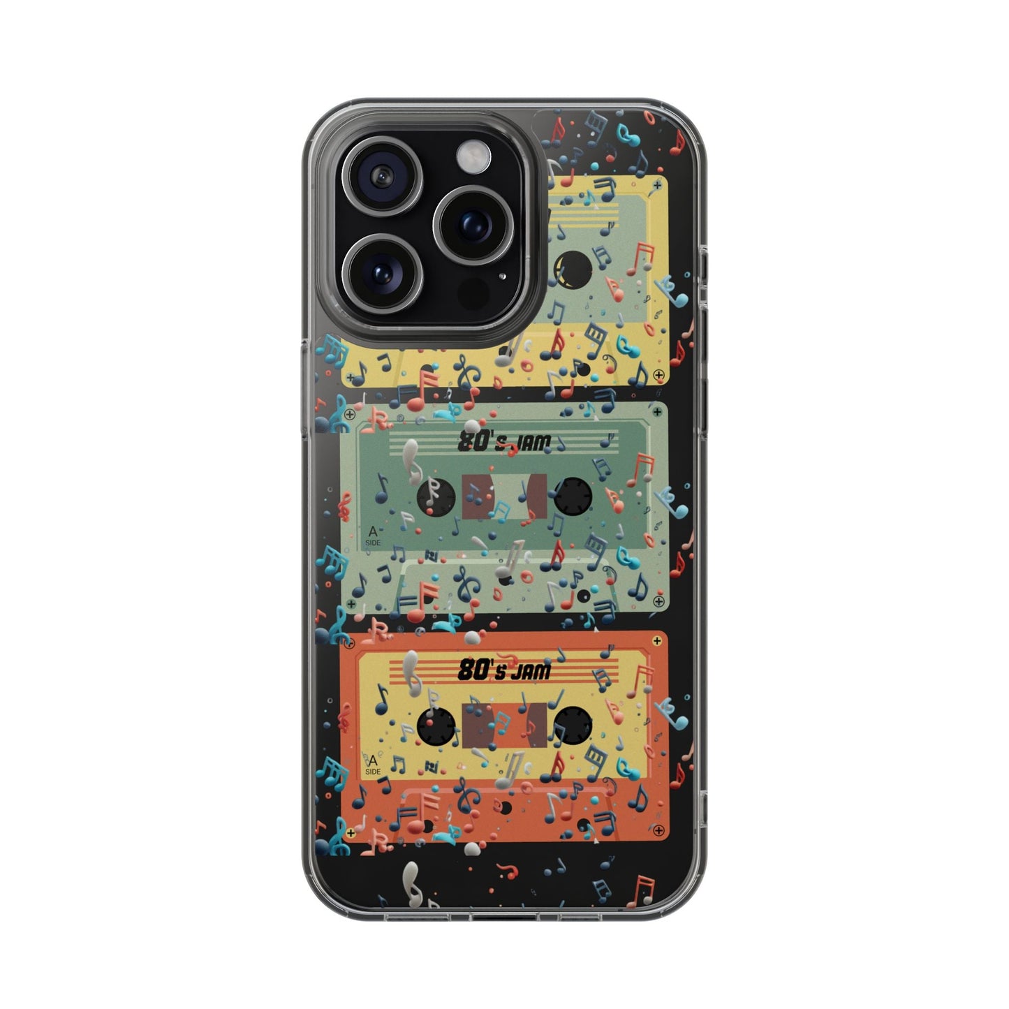 80's Jam Cassette Tapes Clear Mobile Phone Case