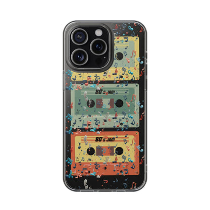 80's Jam Cassette Tapes Clear Mobile Phone Case