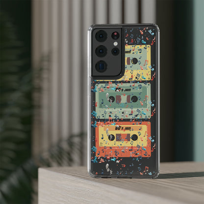 80's Jam Cassette Tapes Clear Mobile Phone Case