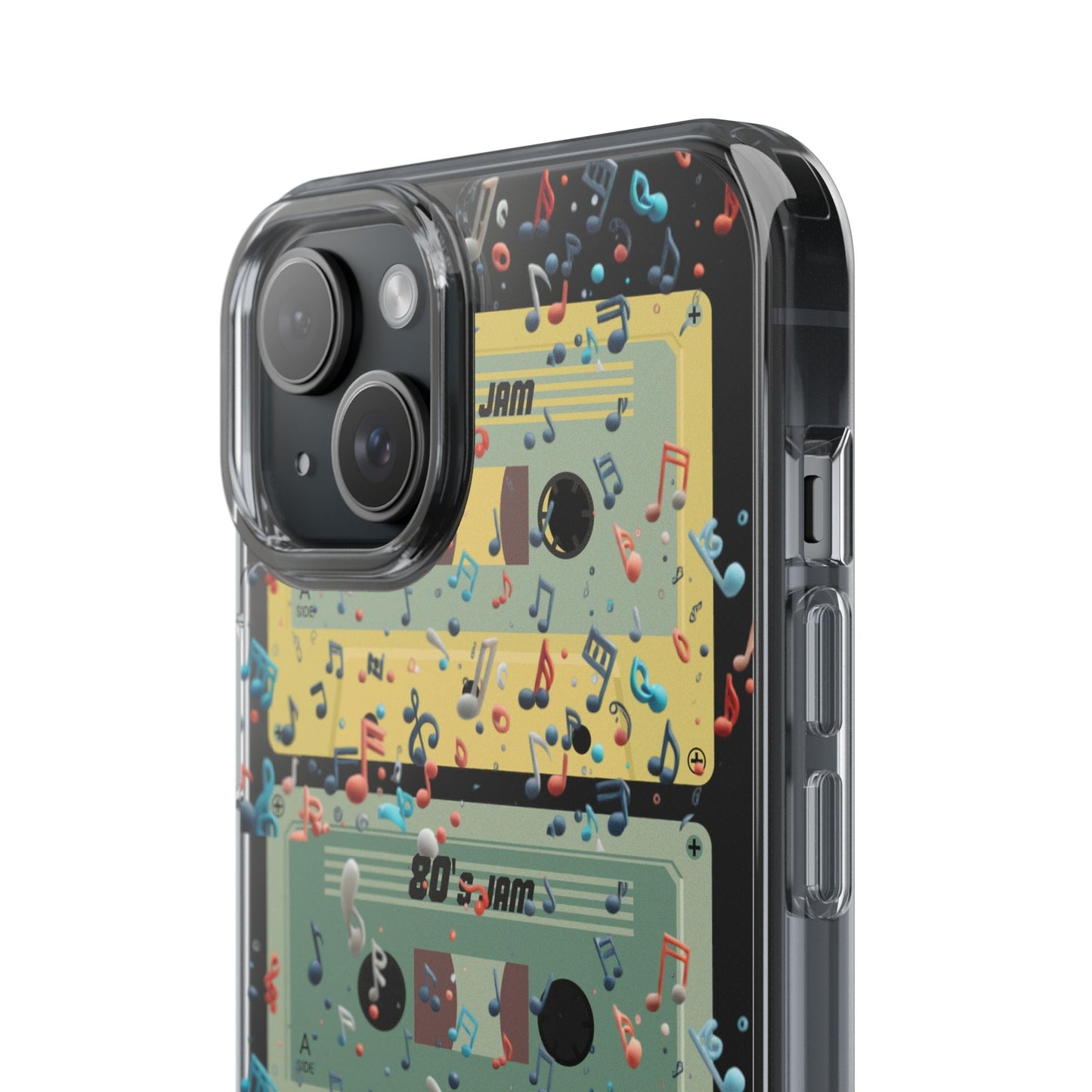 80's Jam Cassette Tapes Clear Mobile Phone Case