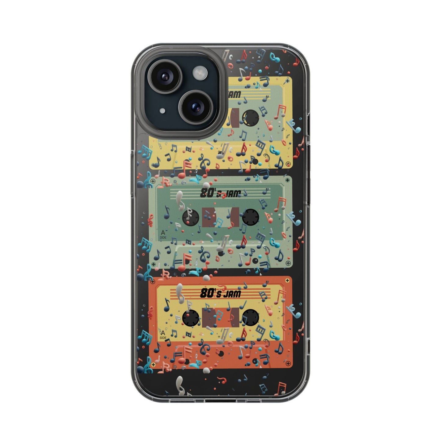 80's Jam Cassette Tapes Clear Mobile Phone Case