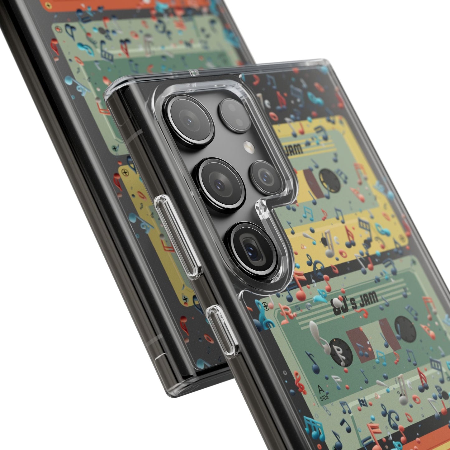 80's Jam Cassette Tapes Clear Mobile Phone Case