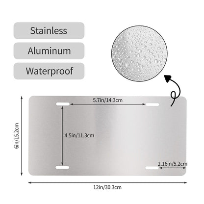 Are You Nuts? Funny Squirrel Car Aluminum License Plate (Made in USA)