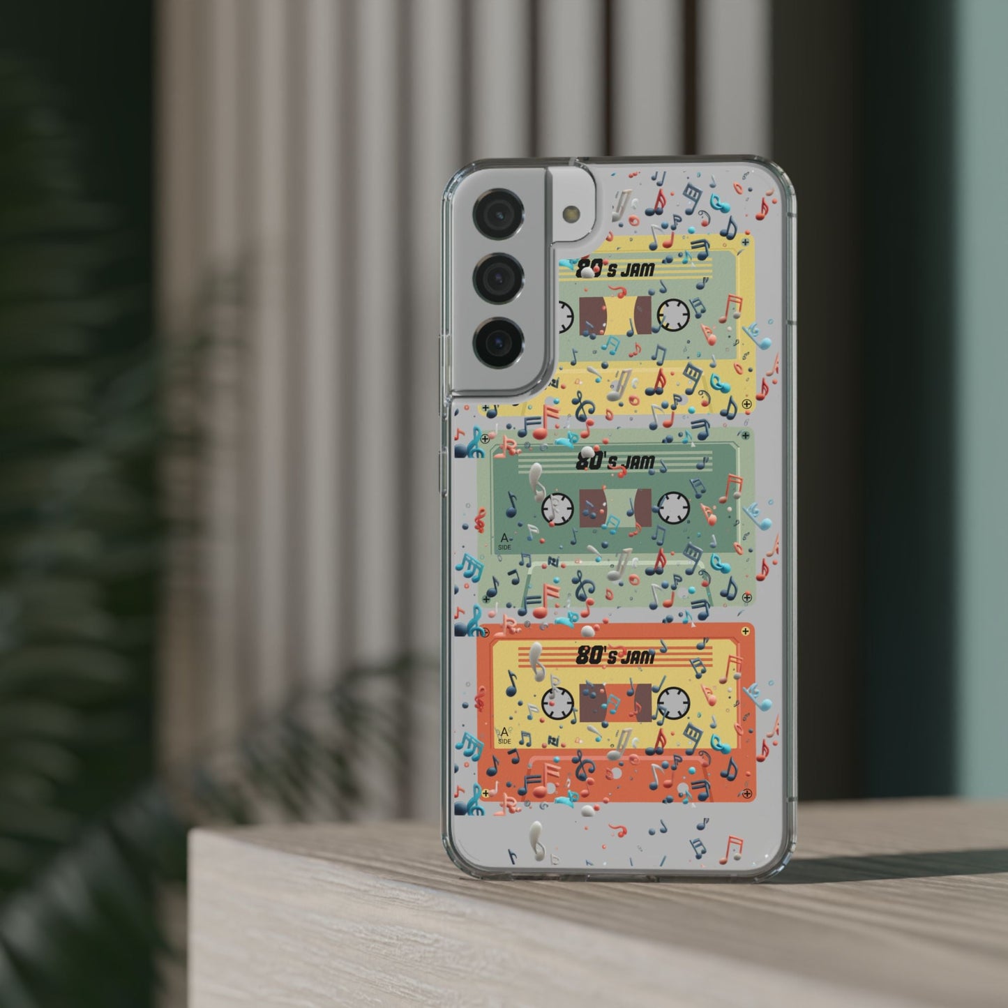 80's Jam Cassette Tapes Clear Mobile Phone Case