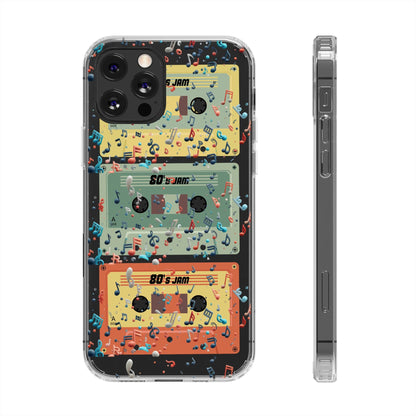 80's Jam Cassette Tapes Clear Mobile Phone Case