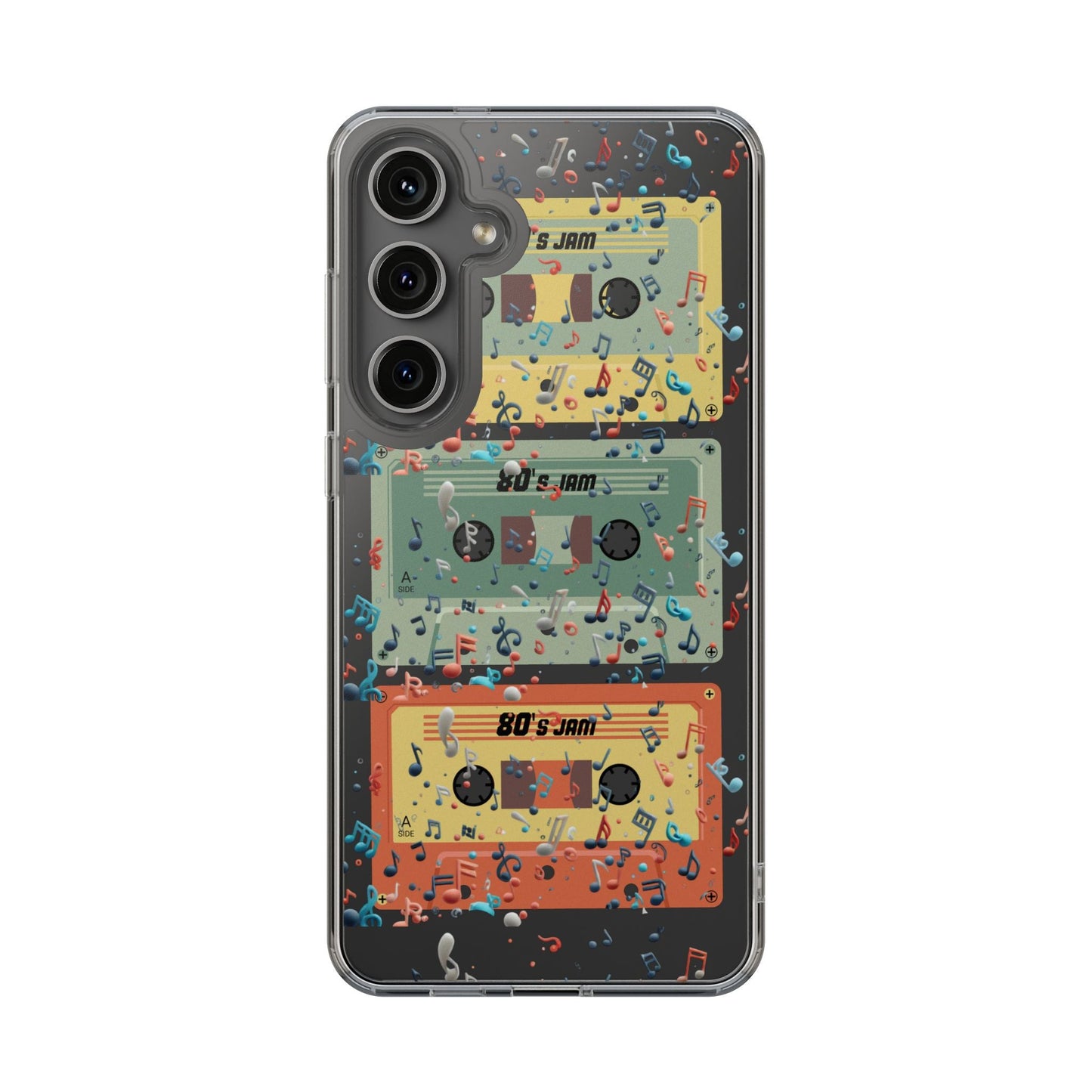 80's Jam Cassette Tapes Clear Mobile Phone Case