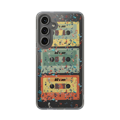 80's Jam Cassette Tapes Clear Mobile Phone Case
