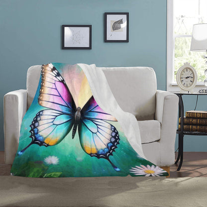 Beautiful Butterfly Blanket Ultra-Soft Micro Fleece Blanket 40" x 50" (Made in USA)