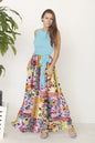 Women's Boho Handkerchief Plus Size Maxi Dress