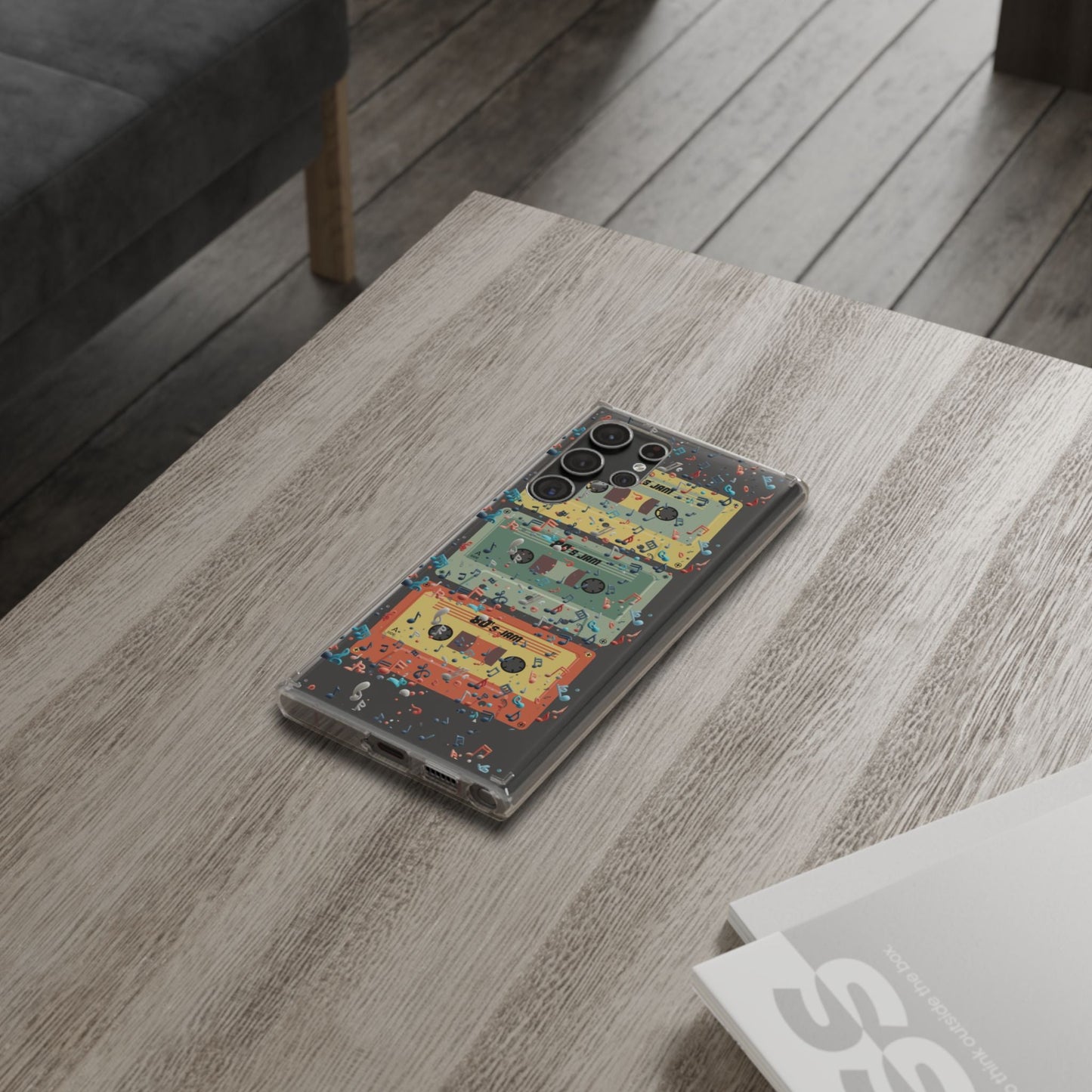 80's Jam Cassette Tapes Clear Mobile Phone Case