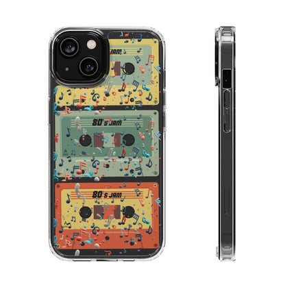80's Jam Cassette Tapes Clear Mobile Phone Case