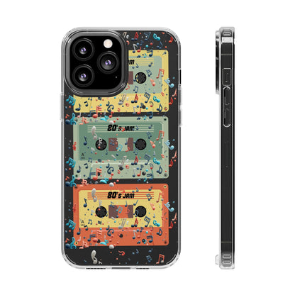 80's Jam Cassette Tapes Clear Mobile Phone Case