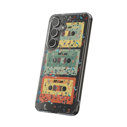 80's Jam Cassette Tapes Clear Mobile Phone Case
