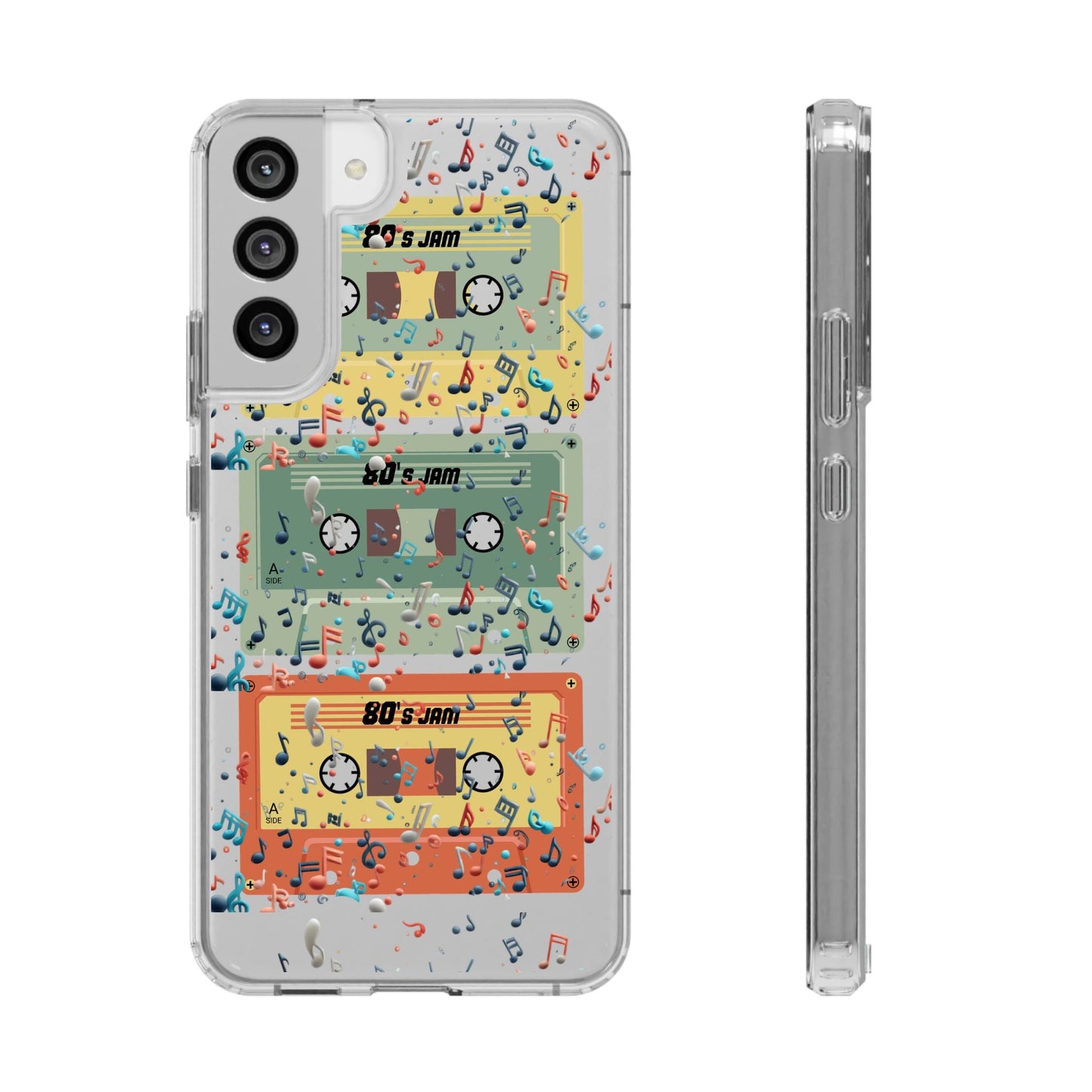 80's Jam Cassette Tapes Clear Mobile Phone Case