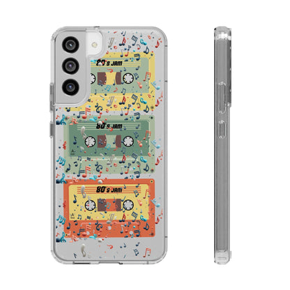 80's Jam Cassette Tapes Clear Mobile Phone Case