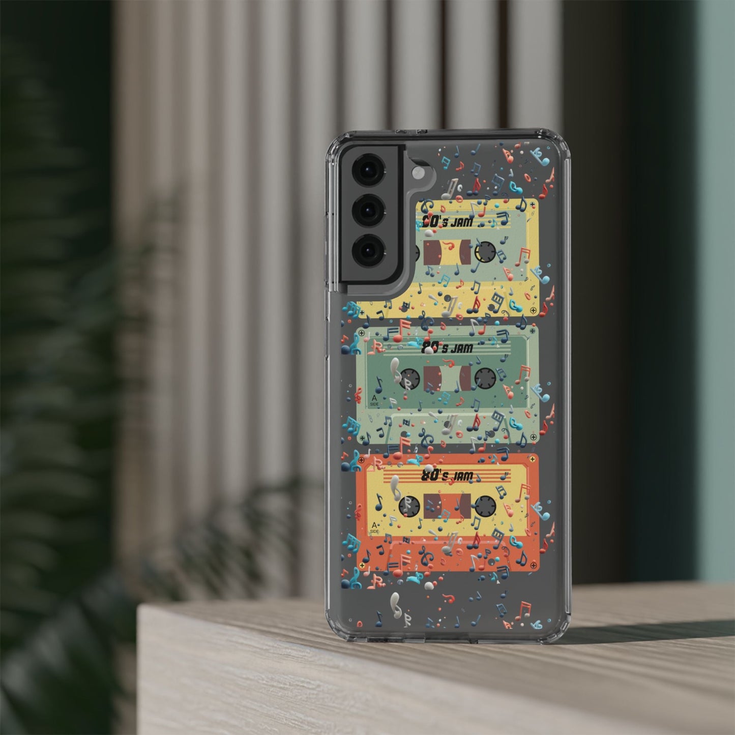80's Jam Cassette Tapes Clear Mobile Phone Case