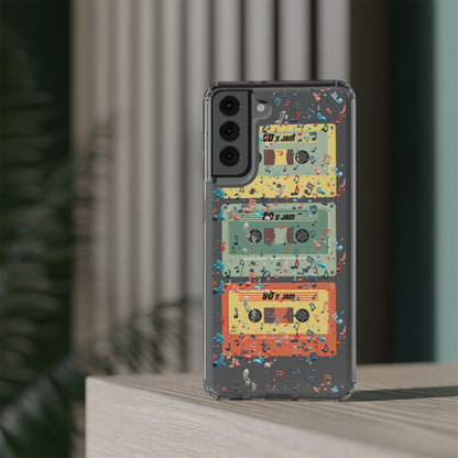 80's Jam Cassette Tapes Clear Mobile Phone Case