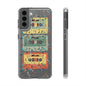 80's Jam Cassette Tapes Clear Mobile Phone Case