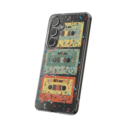 80's Jam Cassette Tapes Clear Mobile Phone Case