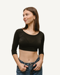 Elegant 3/4 Sleeve Halftee