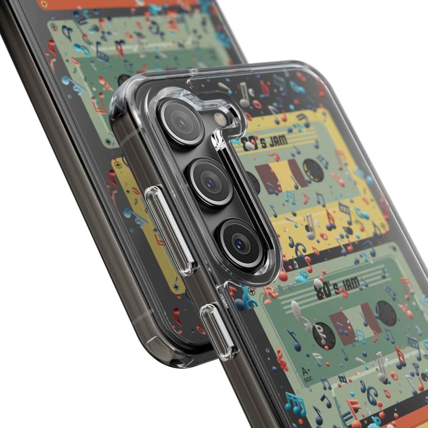 80's Jam Cassette Tapes Clear Mobile Phone Case
