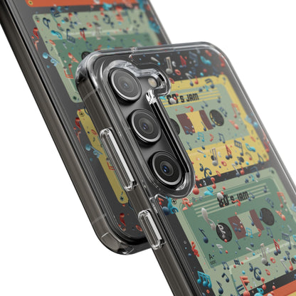 80's Jam Cassette Tapes Clear Mobile Phone Case