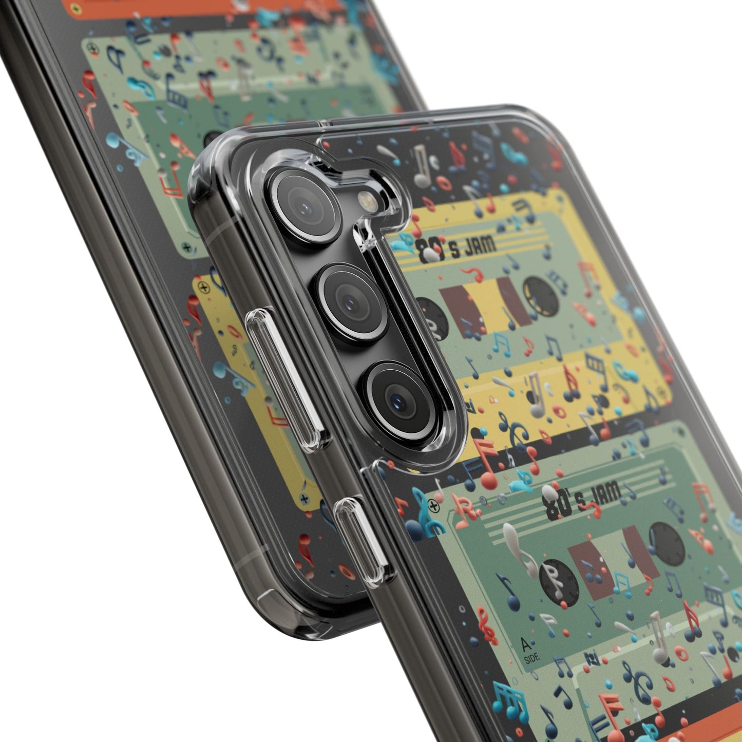 80's Jam Cassette Tapes Clear Mobile Phone Case