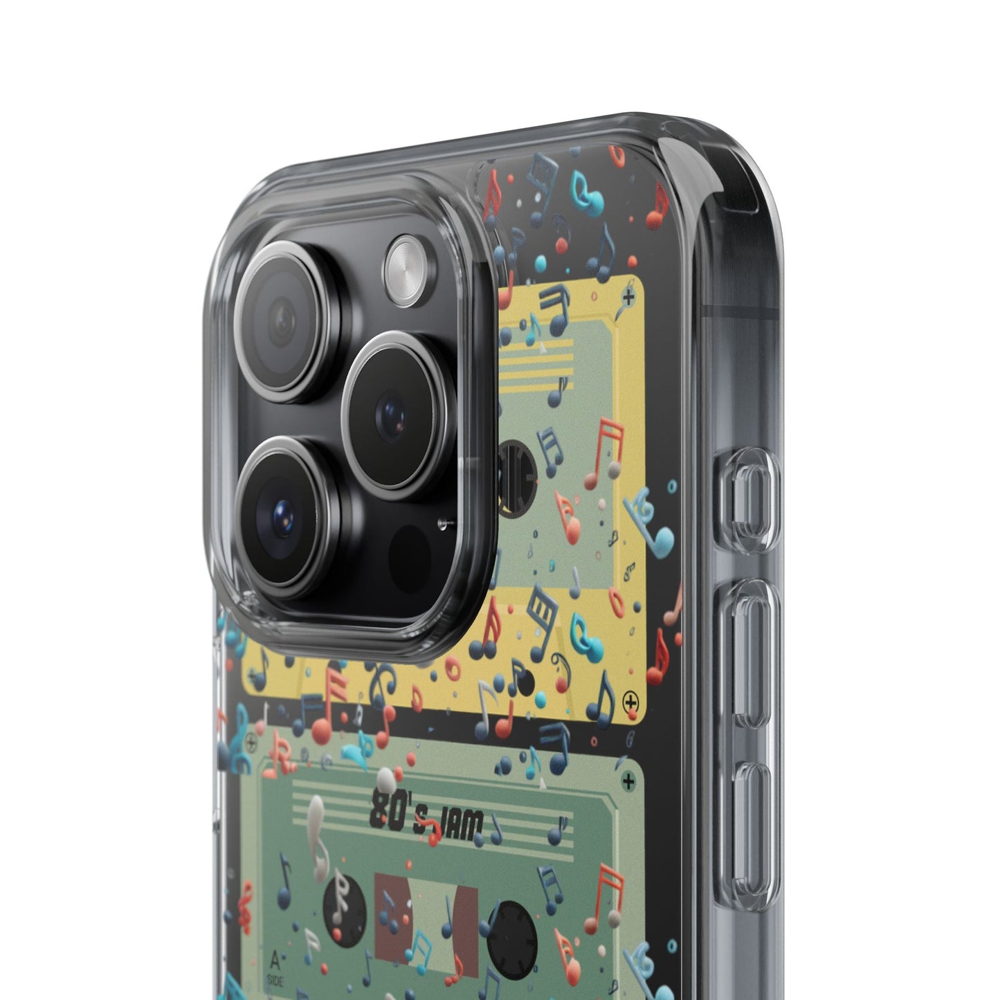 80's Jam Cassette Tapes Clear Mobile Phone Case