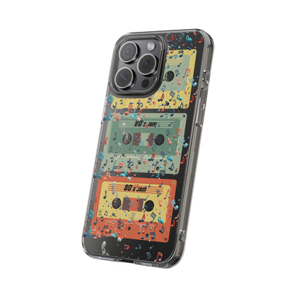 80's Jam Cassette Tapes Clear Mobile Phone Case