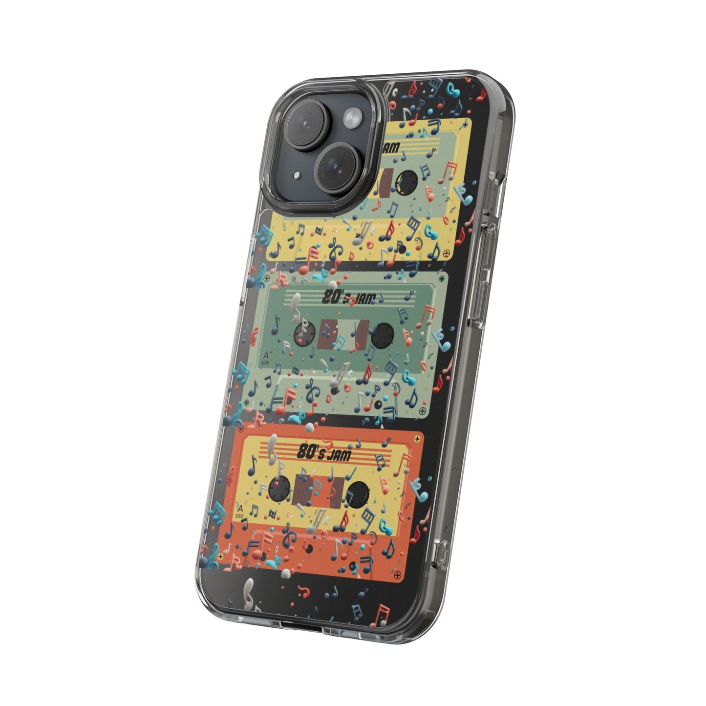 80's Jam Cassette Tapes Clear Mobile Phone Case