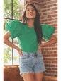 Balloon Sleeve Bodysuit